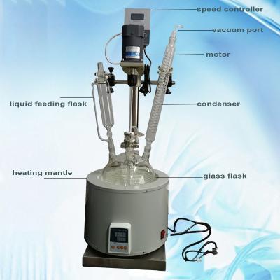 Continuous Stirred Tank Reactor Single Layer Glass reactor