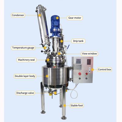 Lab 20L 30L 40LChemical Reactor Stainless Steel Reactor