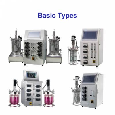 Laboratory Small Glass Bioreactor Fermenter Double Glass Jacked Bioreactor