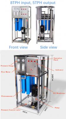 RO-500L drinking water treatment plants mineral water plant machine with price reverse osmosis water filter system