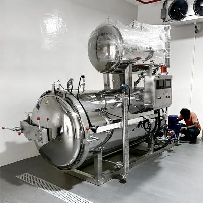 Large automatic dairy batch autoclave soya milk processing autoclave beverage sterilizer
