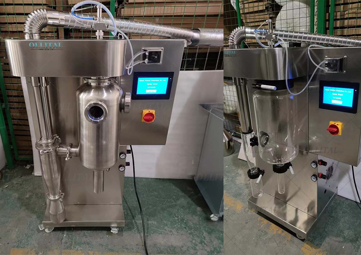 High-efficiency experimental spray dryer